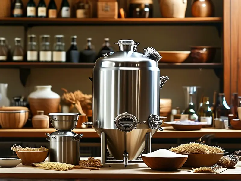 500斤粮食酿酒设备实拍图