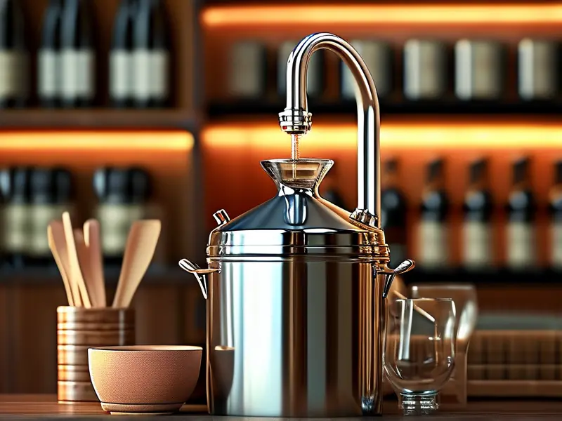 家用不锈钢酿酒设备白酒机工作场景