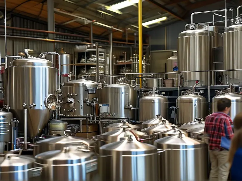 酿酒设备批发市场实景展示