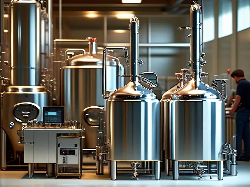 现代化酿酒设备展示