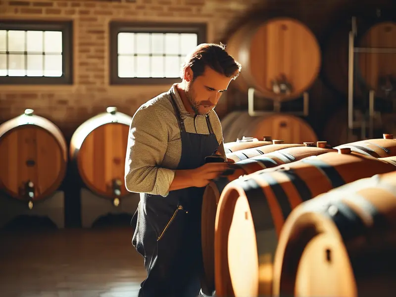 专业酿酒师工作场景实拍