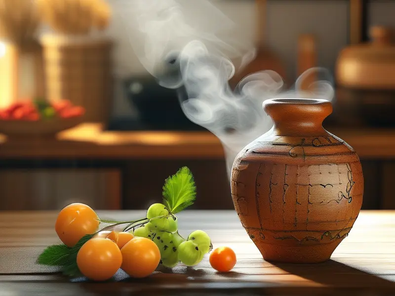 酿酒坛坛好做醋的传统方法与原料展示