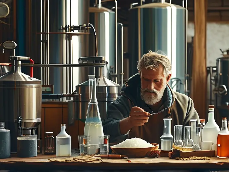 酿酒师检测水质