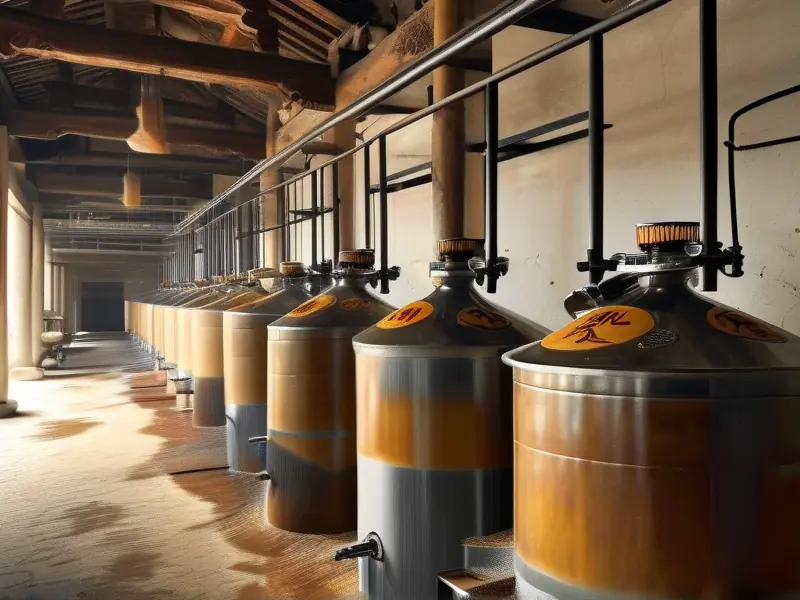 白酒酿造工艺流程示意图