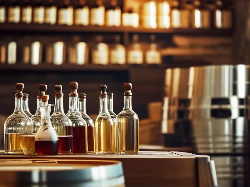 酿酒师检查发酵过程