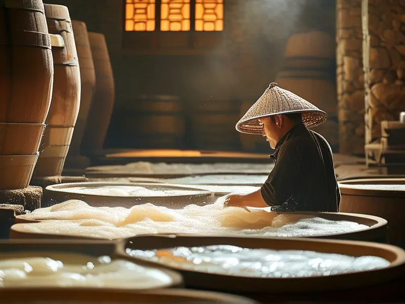 浓香型白酒传统发酵工艺现场实拍