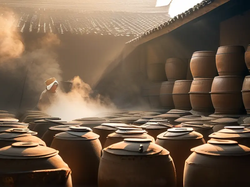 浓香型白酒传统地缸发酵工艺现场实拍