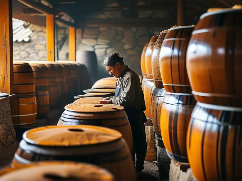 浓香型酒传统酿造工艺现场