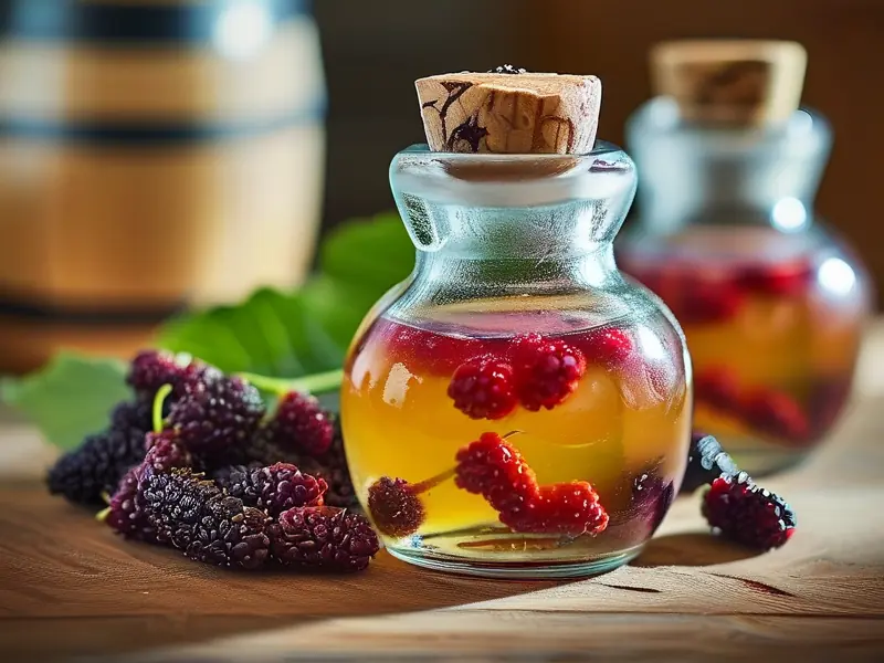 自制桑葚酒的制作过程展示