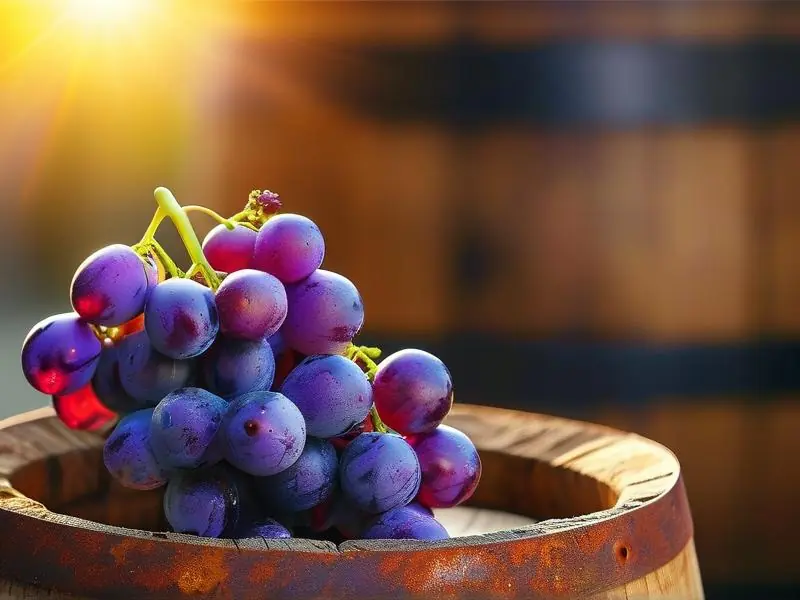 家庭自酿葡萄酒原料与发酵过程实拍