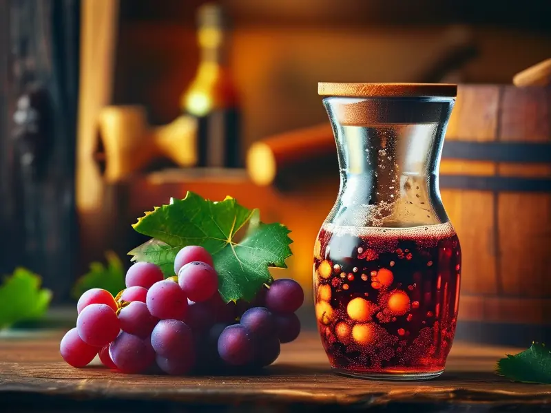 家庭自酿葡萄酒发酵过程实拍图