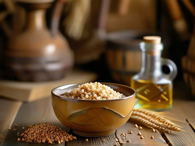 金黄色荞麦酒特写