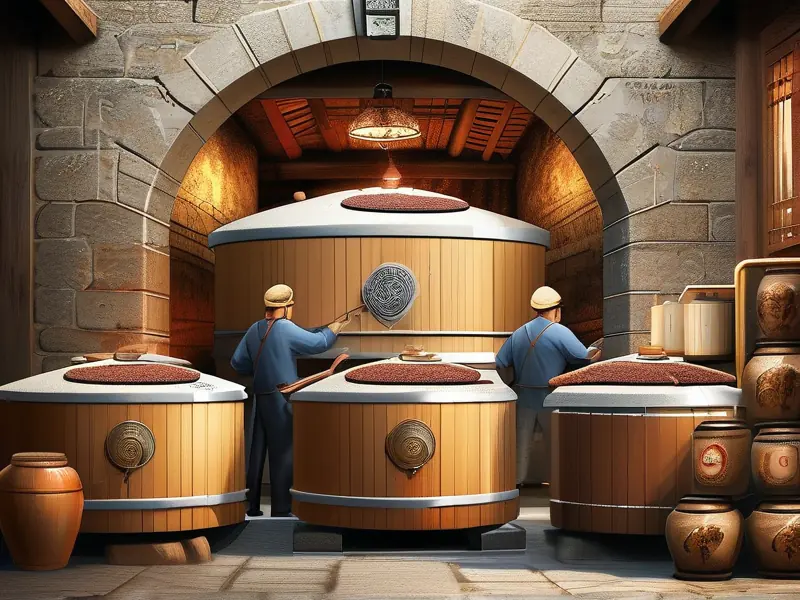 清酱香型白酒传统酿造工艺现场