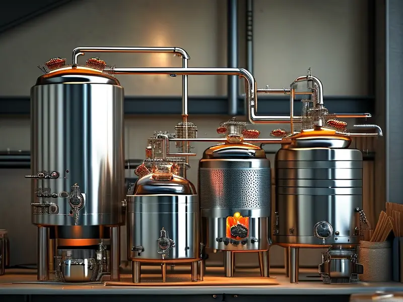 全套烤酒设备实景展示