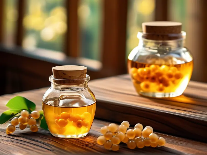 自制人参酒成品展示