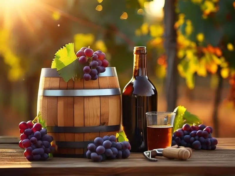 家庭自酿葡萄酒所需材料和工具展示