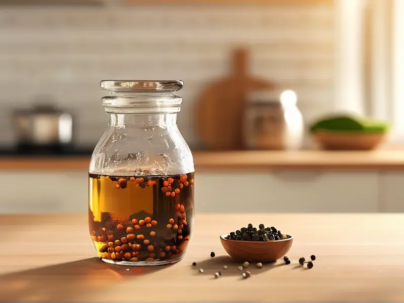 自制花椒酒发酵过程