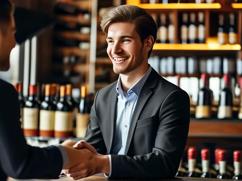 酒代理商与酒厂签约合作场景