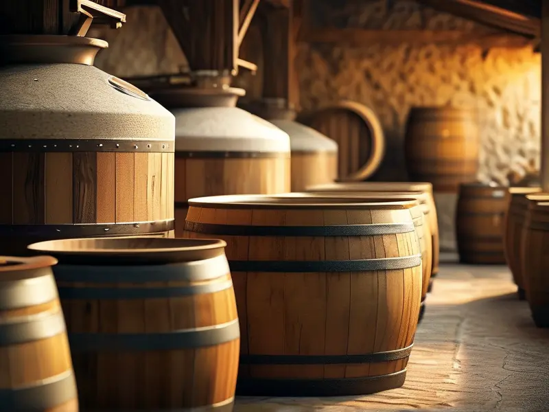 三花酒传统酿造工艺展示图