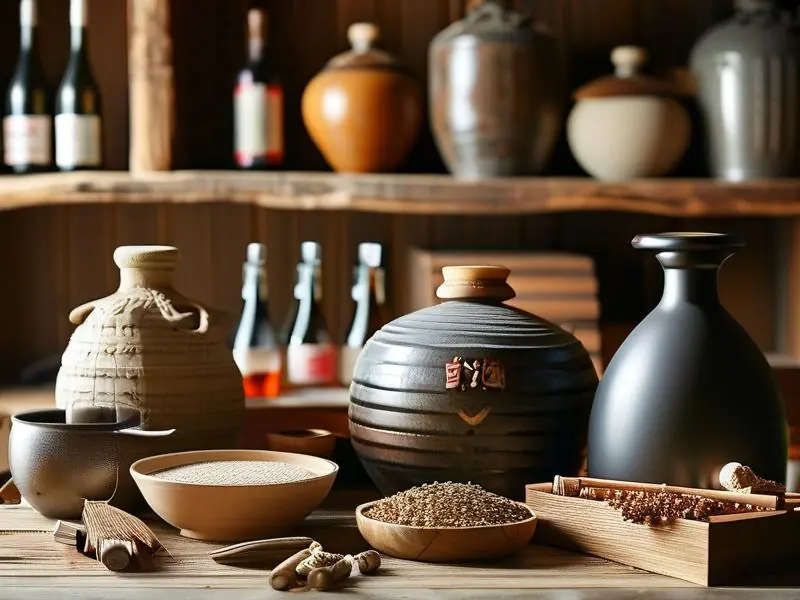 三百棒泡酒制作原料及工具展示