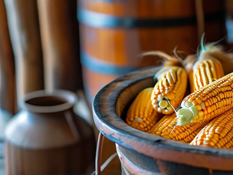 生玉米酒的酿制原料准备过程