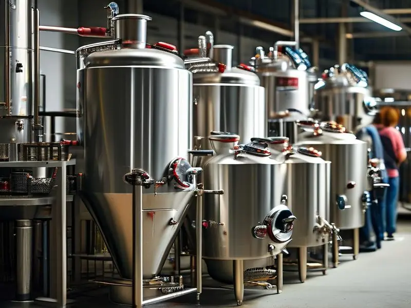 不同型号生料酿酒设备展示