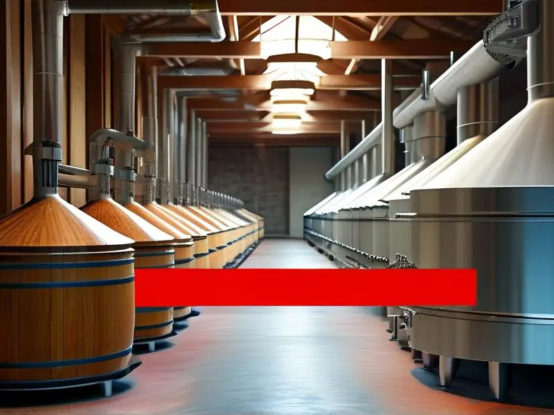 勾兑酒工业化生产与酿造酒传统工艺对比示意图