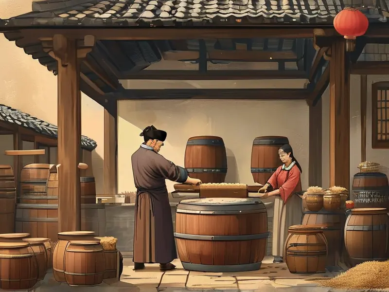 宋代传统酿酒场景再现