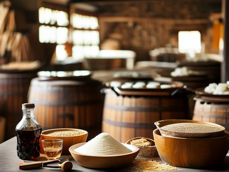 甜酒曲制作过程实拍