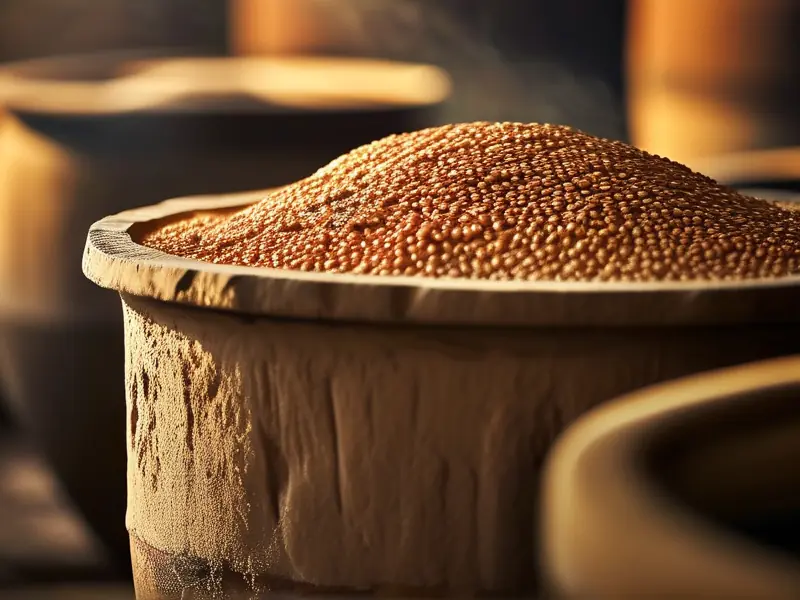 五谷酿造白酒传统发酵过程实拍