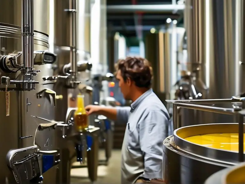 现代黄酒酿造工艺现场