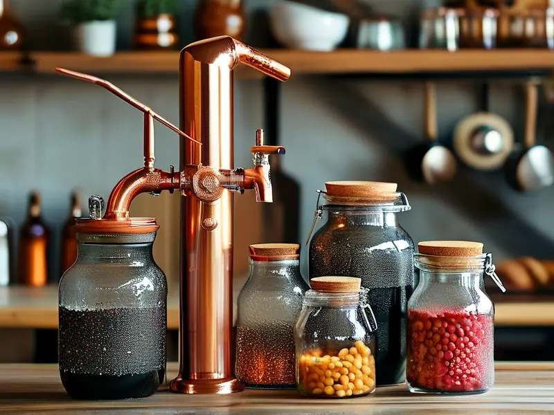 家用小型酿酒设备套装展示