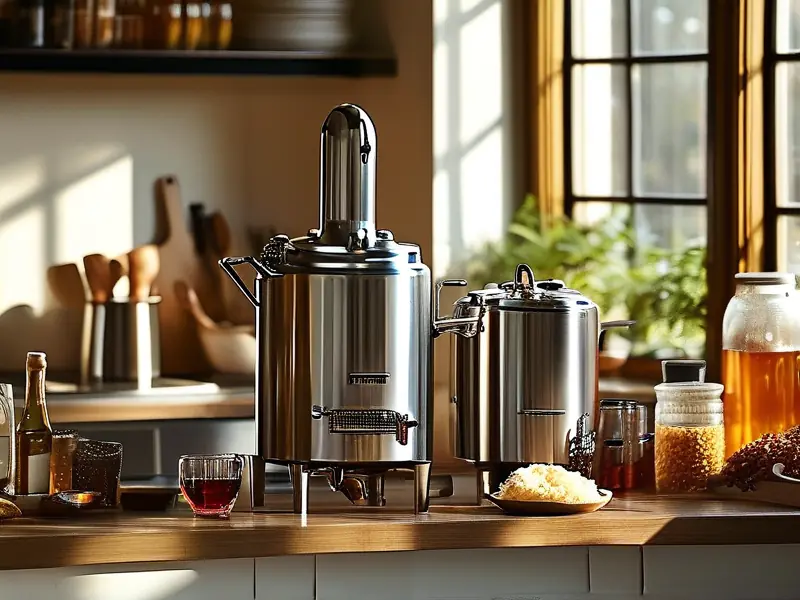 家庭使用的小型酿酒设备实景展示