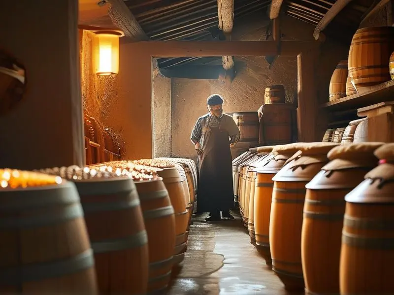 小作坊传统粮食酒发酵过程实拍