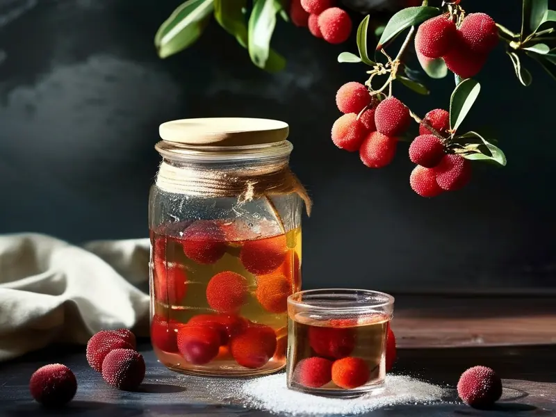 杨梅泡酒制作过程