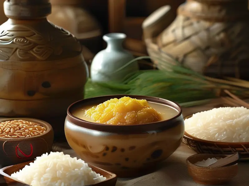 羊油酒米制作成品展示