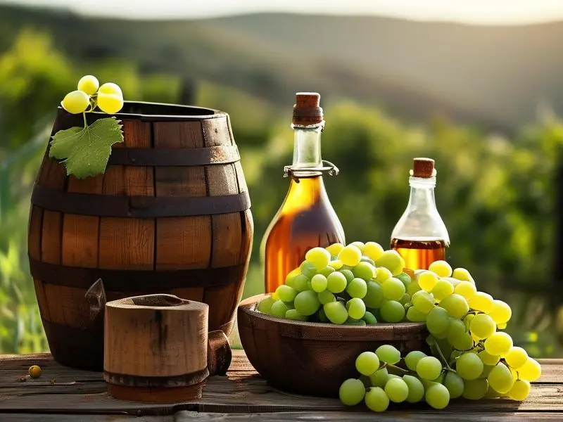 传统野葡萄酒酿制过程展示