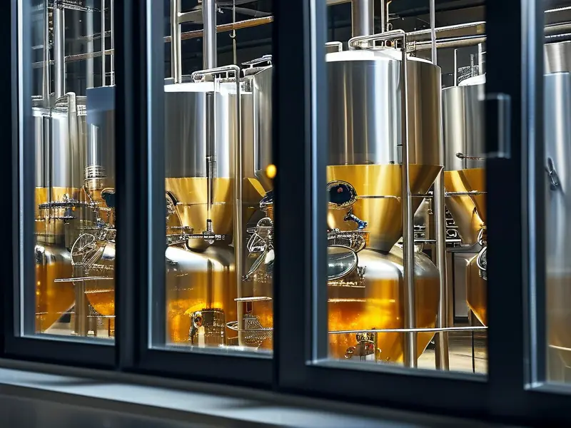 液态法白酒生产车间实景图