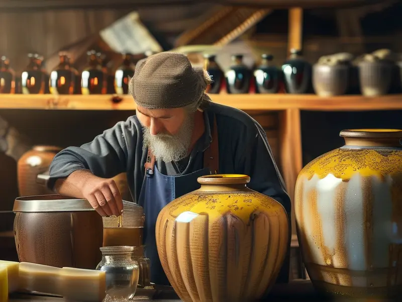 野生黄精泡酒制作过程实拍