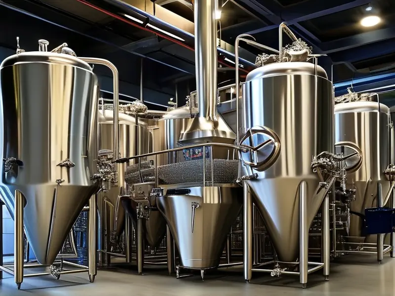 鲜酿啤酒设备核心组件工作场景