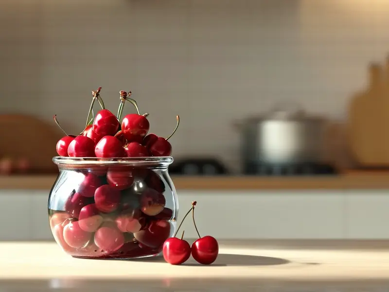 樱桃泡酒的制作过程展示