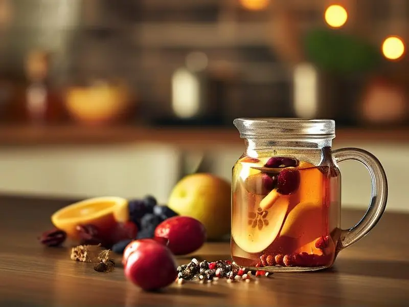 尾酒制醋发酵过程示意图