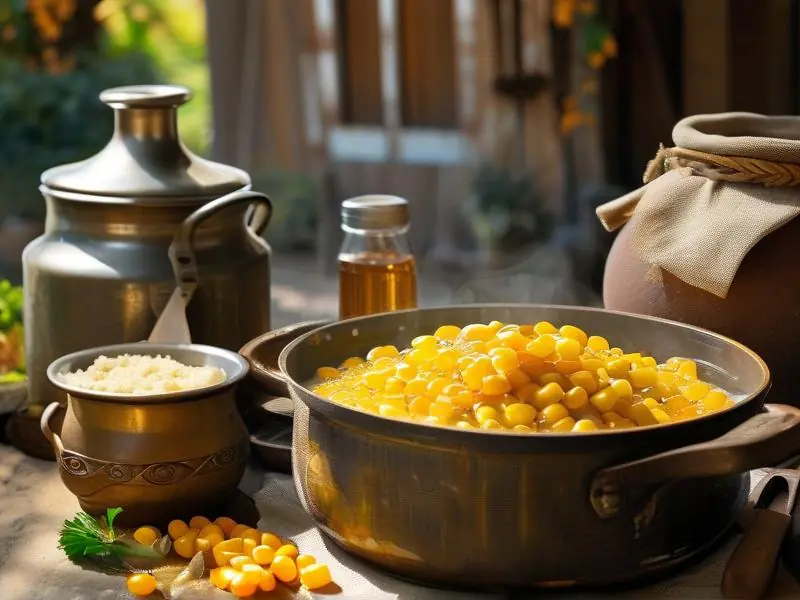 玉米酒制作过程中的蒸煮环节