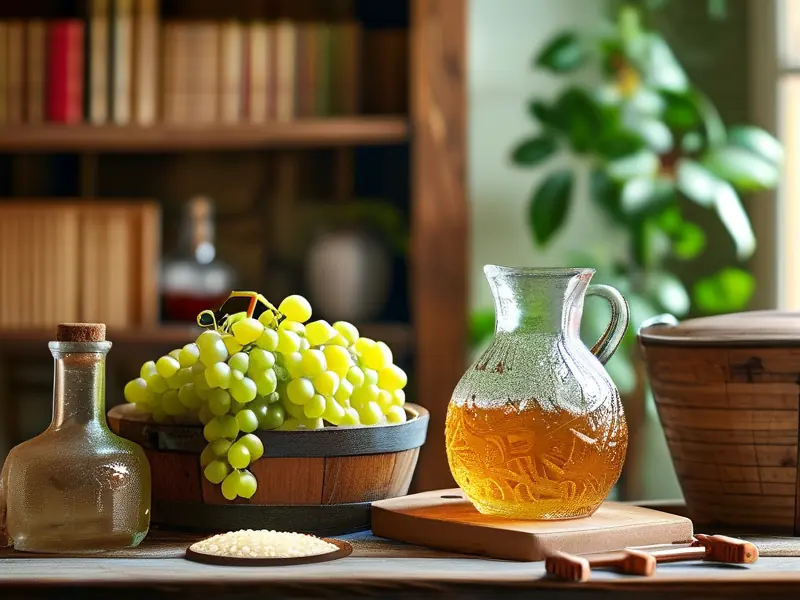 家庭酿酒所需原料和工具展示
