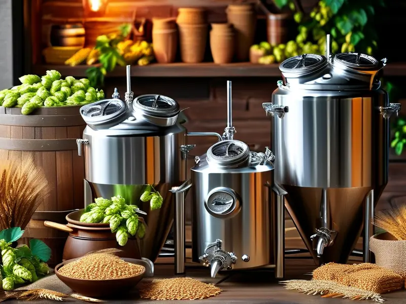 专业精酿啤酒设备工作流程展示