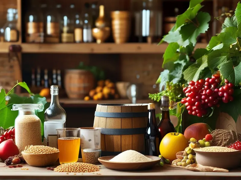 酿酒师检查发酵过程