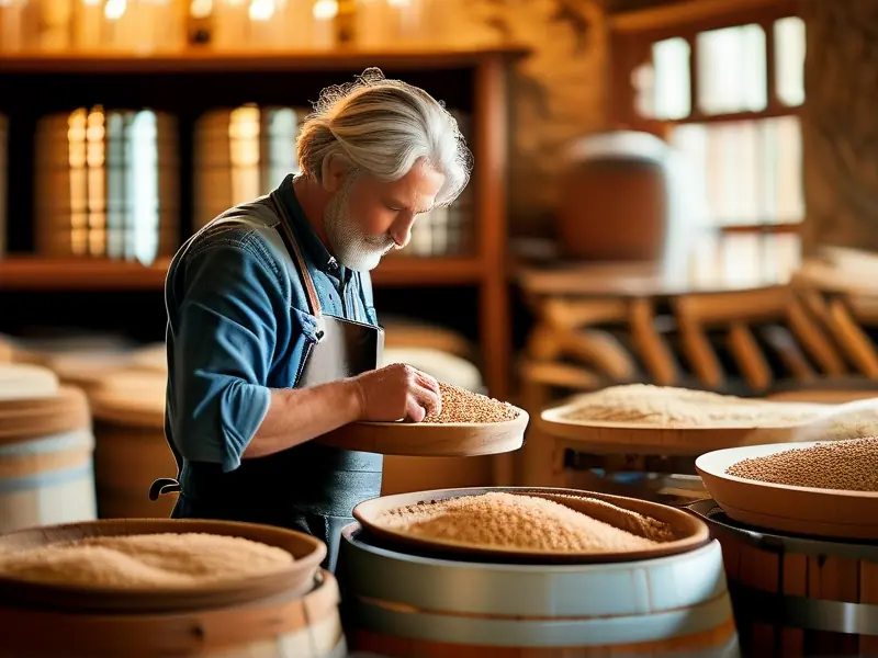 家庭粮食酿酒实际操作场景