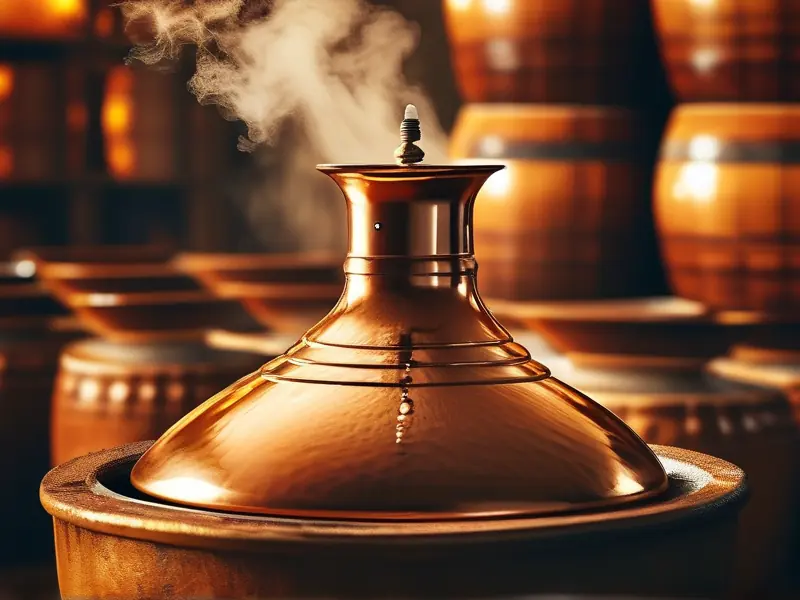 传统蒸馏酒酿造设备工作实景