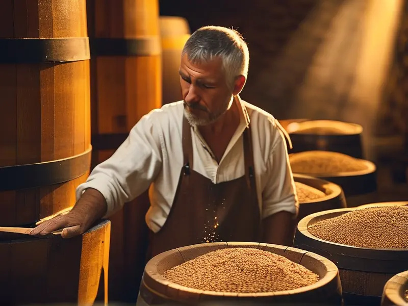 整粒高粱大曲酿酒传统工艺实拍