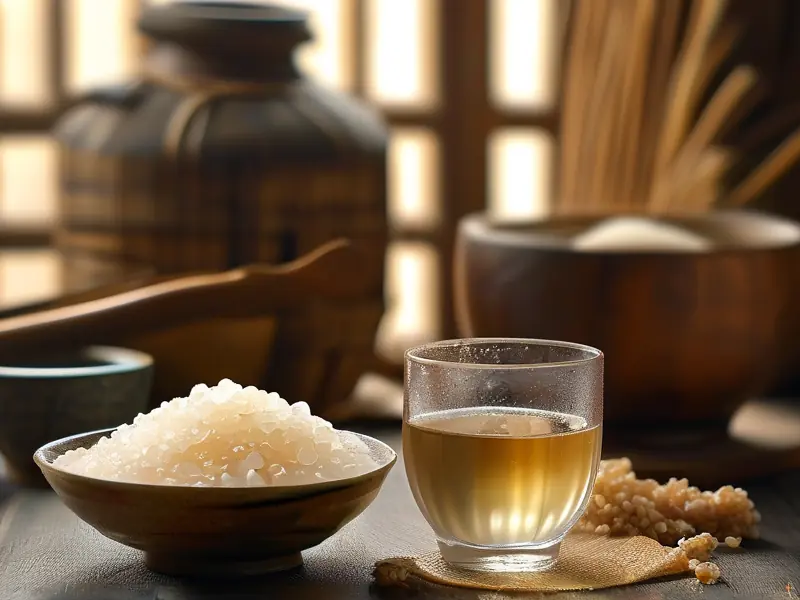 甜白酒制作过程展示